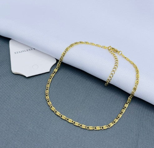 TOBILLERA CARACOL DORADA