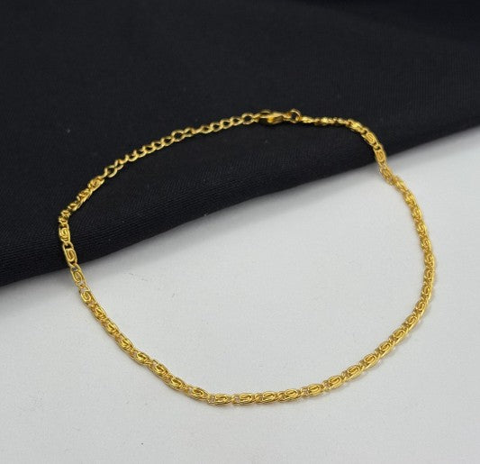 TOBILLERA CARACOL RODIO