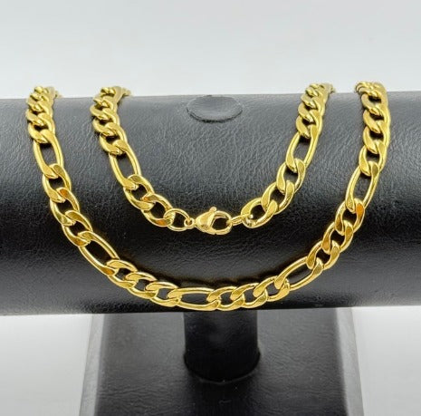 CADENA DORADA CARTIER ACERO INOXIDABLE GRUESA 50-60CM