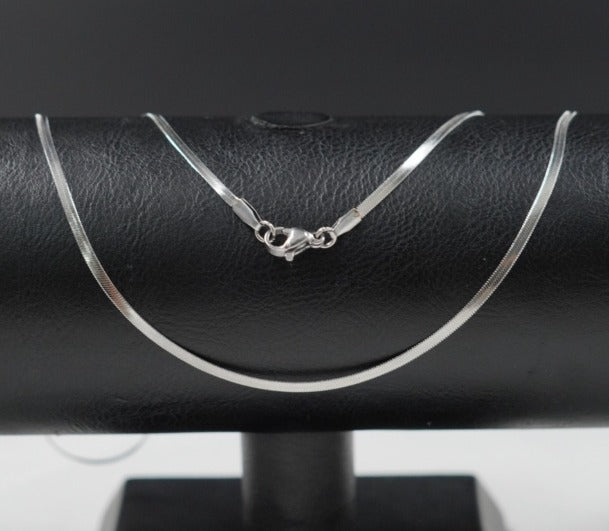 CADENA PLATEADA ESPEJO ACERO INOXIDABLE 60CM