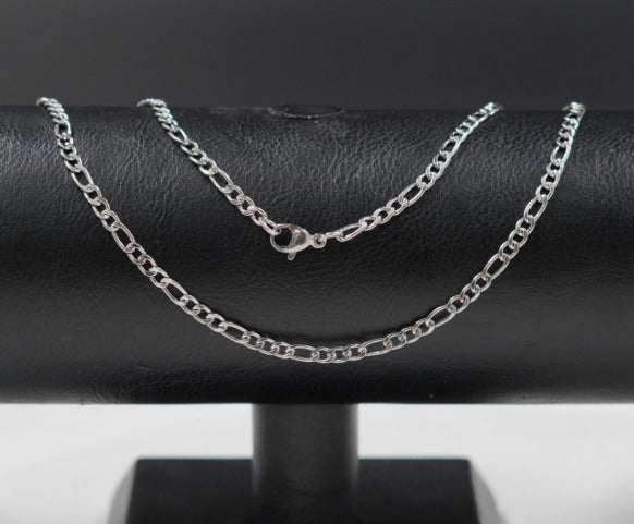 CADENA PLATEADA CARTIER DELGADA ACERO INOXIDABLE 60CM