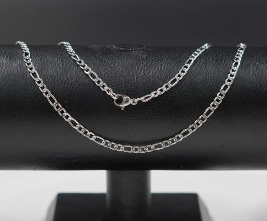 CADENA PLATEADA CARTIER DELGADA ACERO INOXIDABLE 60CM