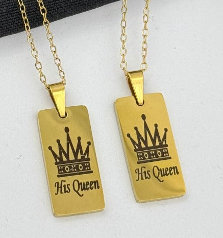 DUO CORONAS DORADO ACERO INOXIDABLE