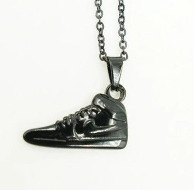 DUO ZAPATILLA NIK NEGRA ACERO INOXIDABLE