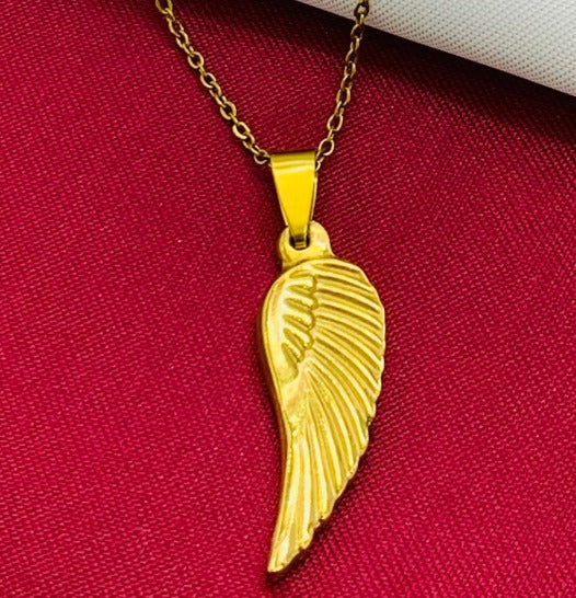 DUO ALAS DORADO ACERO INOXIDABLE