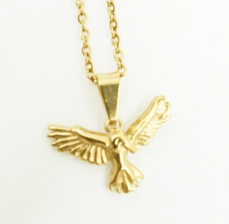 DUO AGUILA DORADA ACERO INOXIDABLE