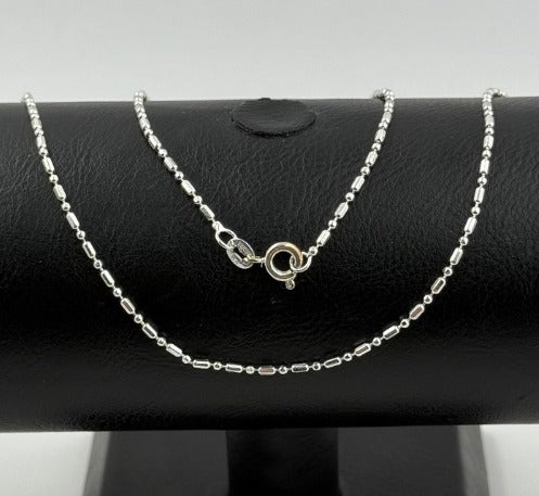 CADENA PLATEADA RODIO