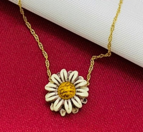 DUO FLOR BLANCA ACERO INOXIDABLE