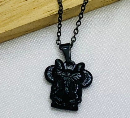 DUO MINNIE NEGRO ACERO INOXIDABLE