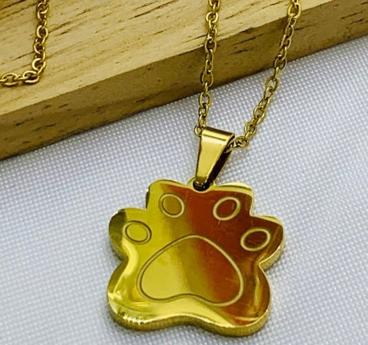 DUO HUELLA DORADO ACERO INOXIDABLE