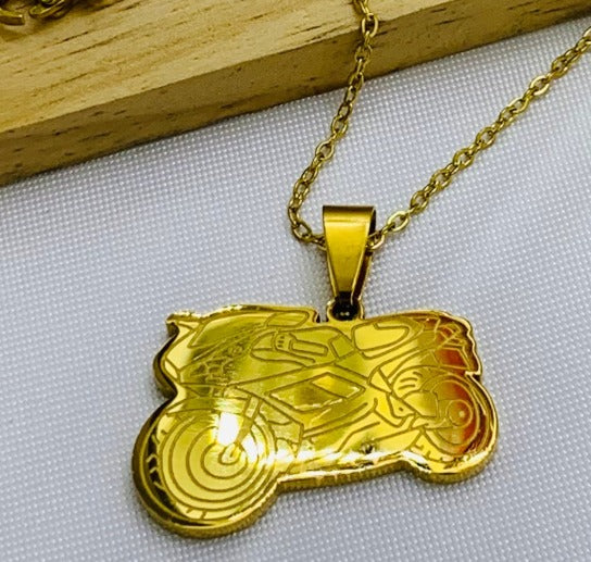 DUO MOTO DORADO ACERO INOXIDABLE