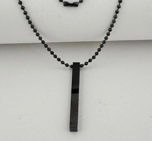 DUO LINGOTE NEGRO ACERO INOXIDABLE