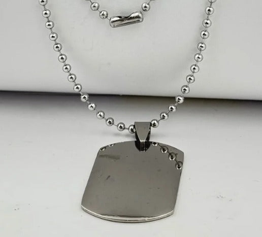 DUO PLACA PLATEADO ACERO INOXIDABLE