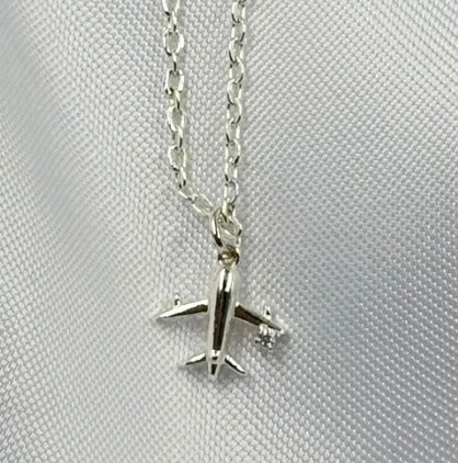 DUO RODIO AVION PLATEADO