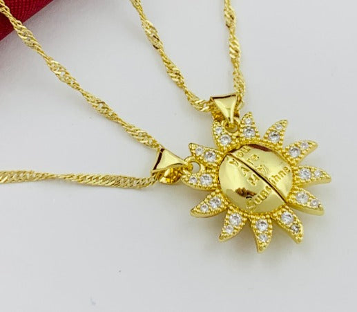 DIJE SOL IMAN DORADO CIRCON