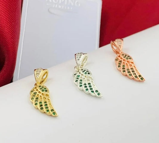 DIJE ALAS CIRCON VERDE RODIO