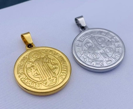 DIJE SAN BENITO ACERO INOXIDABLE