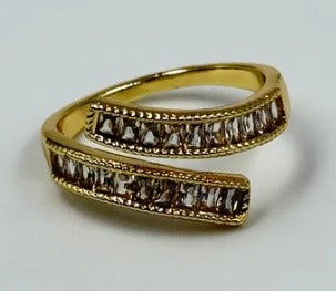 ANILLO RODIO CIRCON DORADO