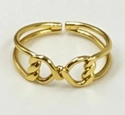 ANILLO RODIO LASO DORADO