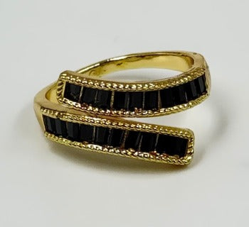 ANILLO RODIO DORADO CIRCON COLORES