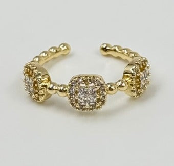 ANILLO RODIO CIRCON COLORES DORADO