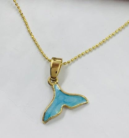 DUO RODIO COLA SIRENA DORADO AZUL