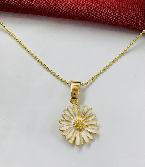 DUO RODIO FLOR DORADO BLANCO