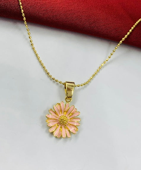 DUO RODIO FLOR DORADO ROSA