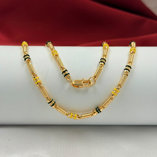 CADENA RODIO RUSTICA BARRILES CAUCHOS DORADO